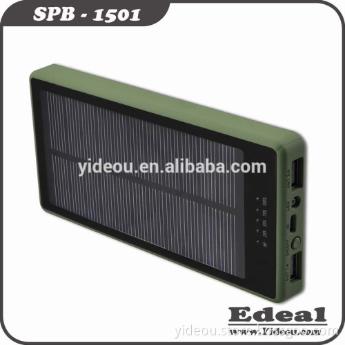7000mAh 10000 mAh solar power bank with dual output